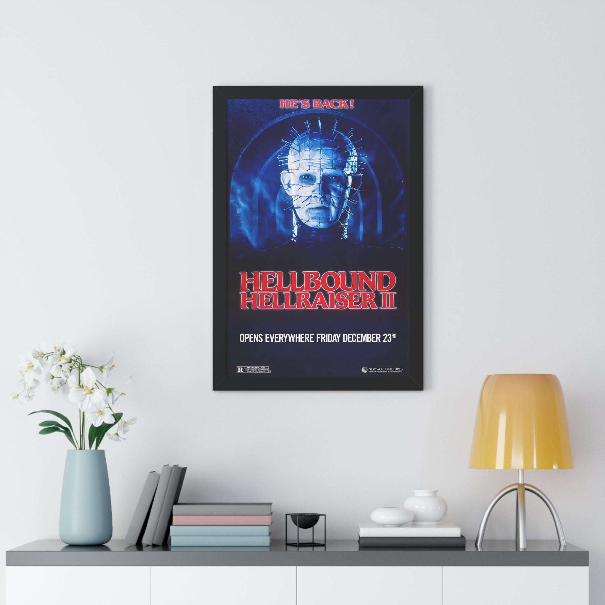 HELLBOUND - HELLRAISER II (TEASER) 1988 - Framed Movie Poster-The Sticker Space