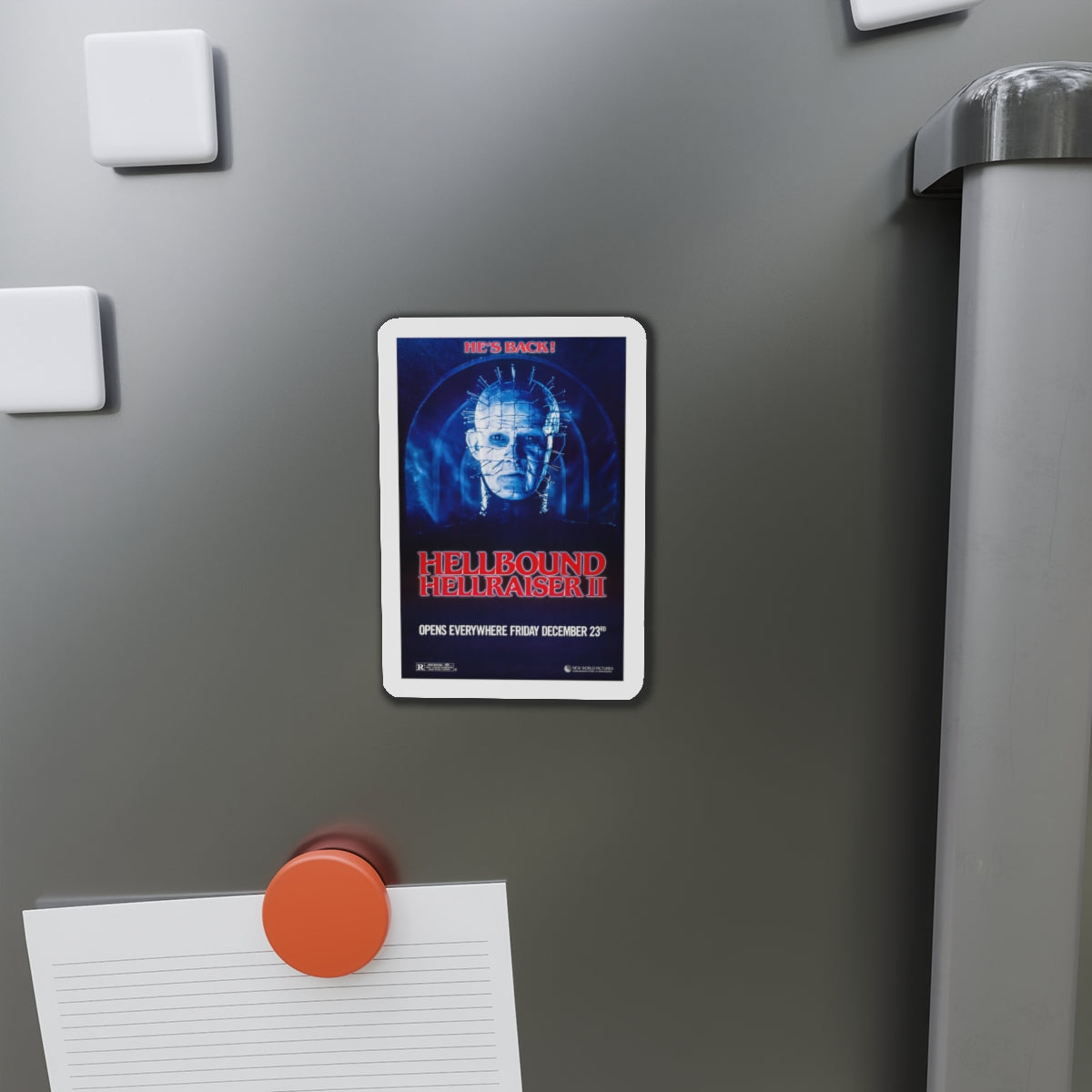 HELLBOUND - HELLRAISER II (TEASER) 1988 Movie Poster - Die-Cut Magnet-The Sticker Space