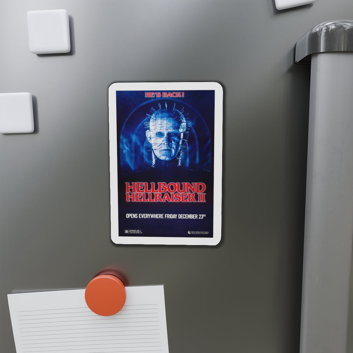 HELLBOUND - HELLRAISER II (TEASER) 1988 Movie Poster - Die-Cut Magnet-The Sticker Space