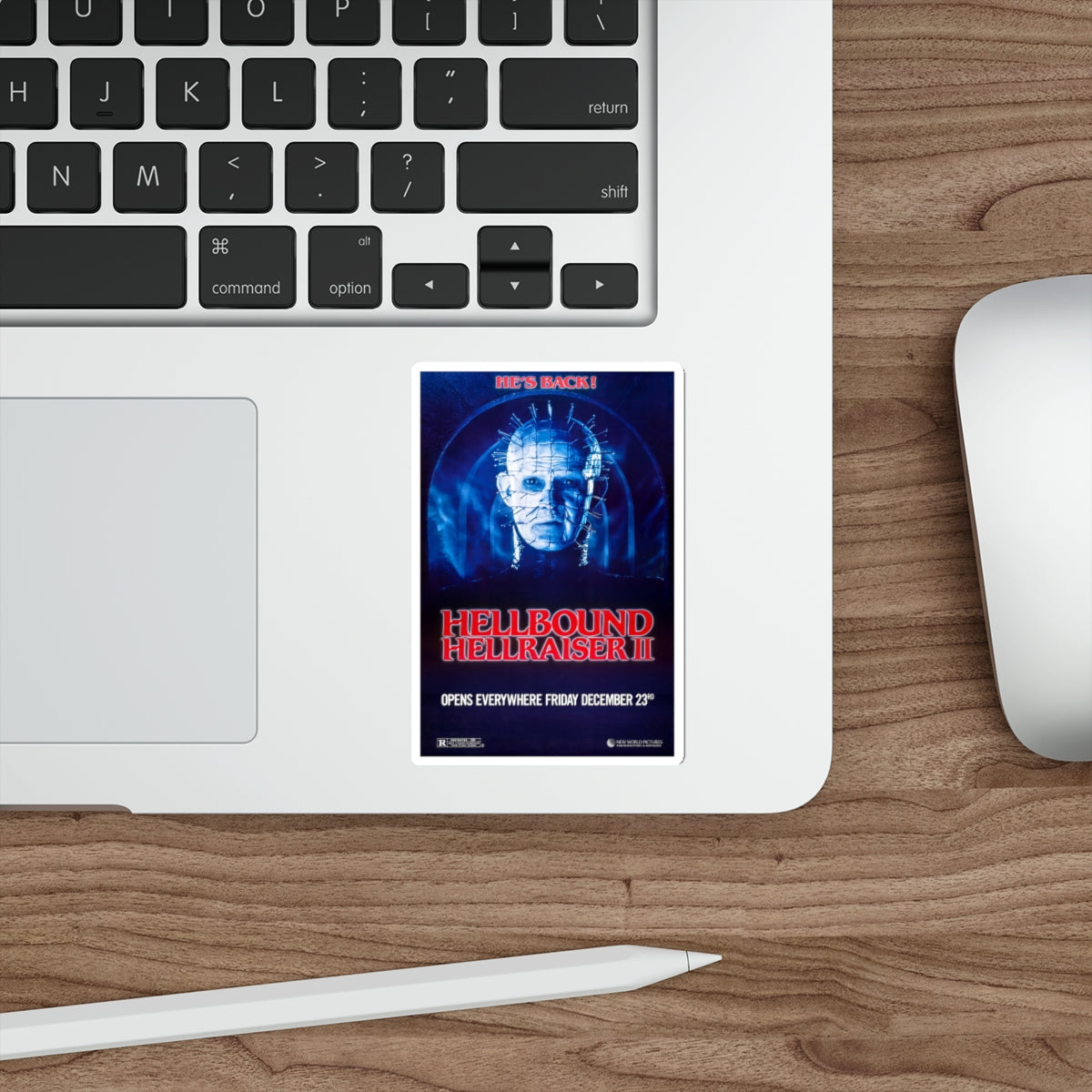 HELLBOUND - HELLRAISER II (TEASER) 1988 Movie Poster STICKER Vinyl Die-Cut Decal-The Sticker Space