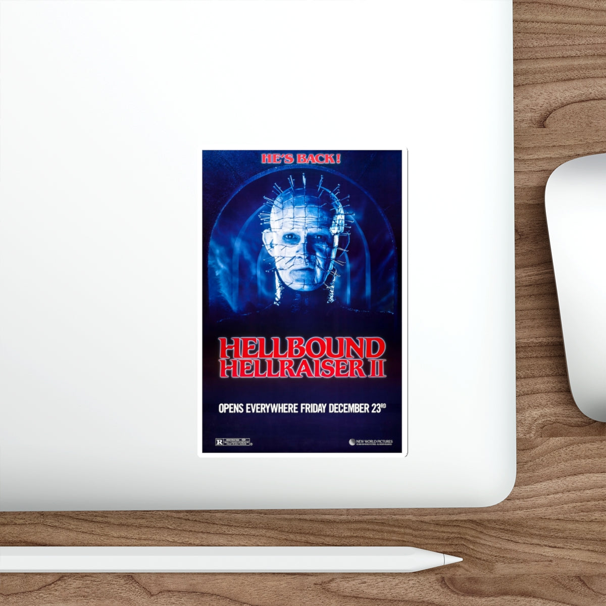 HELLBOUND - HELLRAISER II (TEASER) 1988 Movie Poster STICKER Vinyl Die-Cut Decal-The Sticker Space