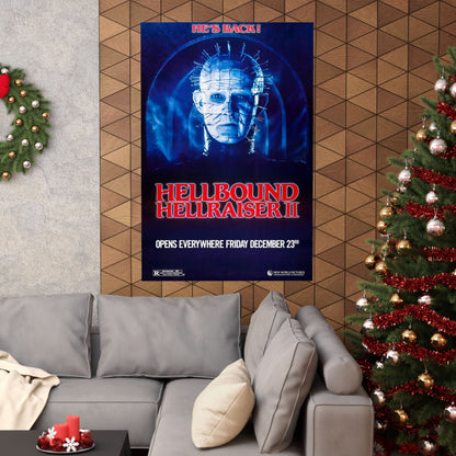 HELLBOUND - HELLRAISER II (TEASER) 1988 - Paper Movie Poster-The Sticker Space