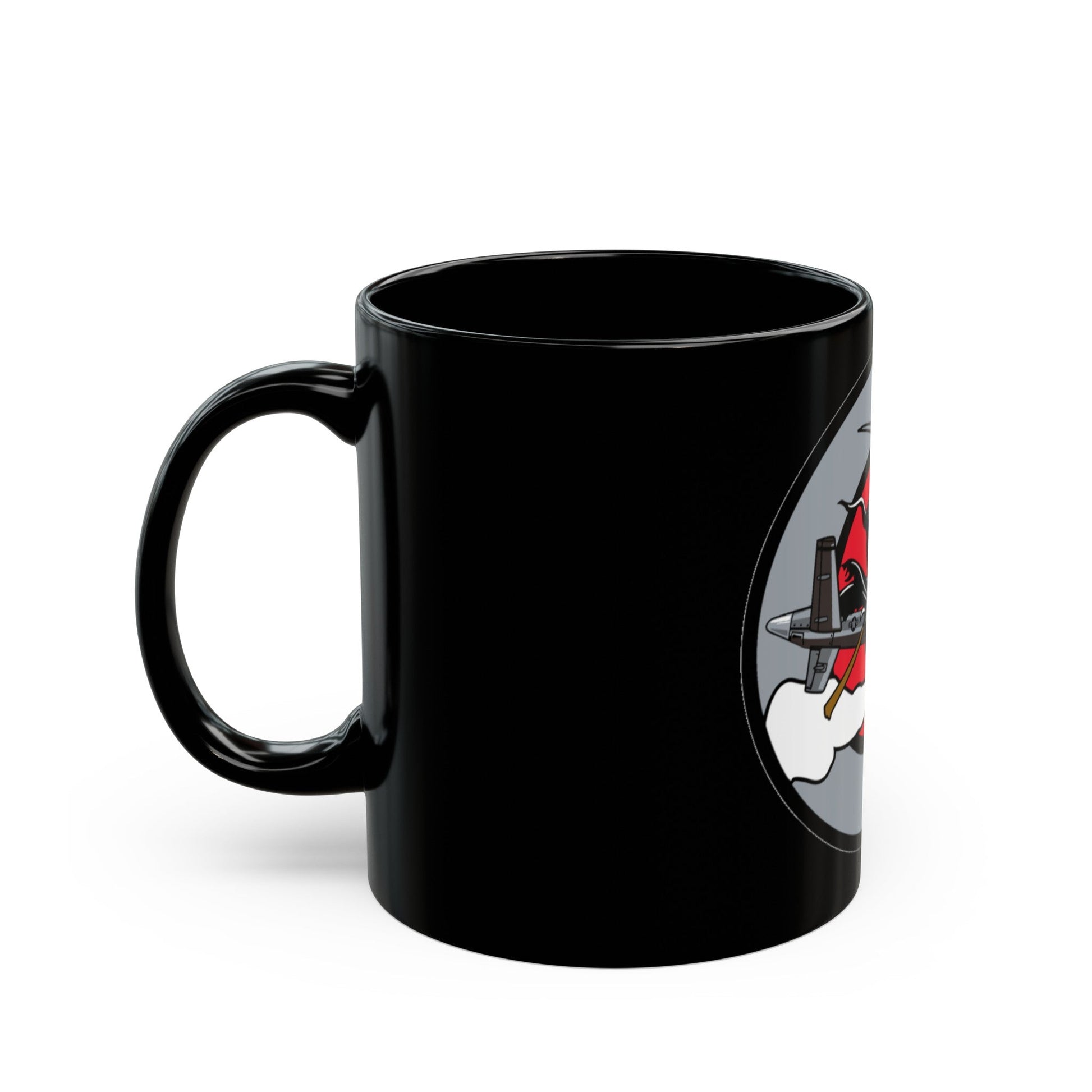 Hellbound Snoopy 20th ASq (U.S. Air Force) Black Coffee Mug-The Sticker Space