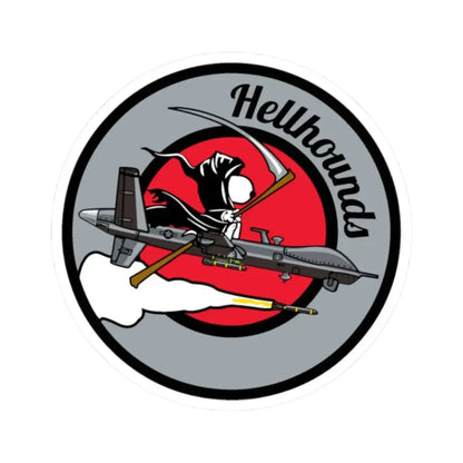 Hellbound Snoopy 20th ASq (U.S. Air Force) STICKER Vinyl Kiss-Cut Decal 2 Inch White - The Sticker Space