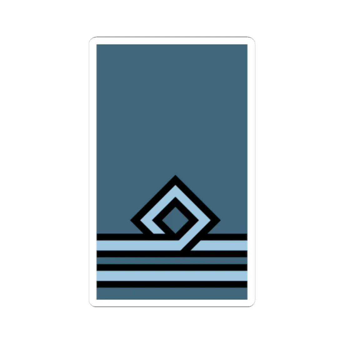 Hellenic Air Force OF 1A (Cyprus) (Military Rank) STICKER Vinyl Kiss-Cut Decal 2 Inch White - The Sticker Space
