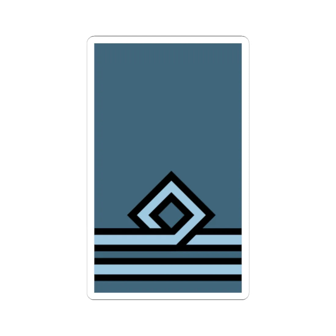 Hellenic Air Force OF 1A (Cyprus) (Military Rank) STICKER Vinyl Kiss-Cut Decal 3 Inch White - The Sticker Space