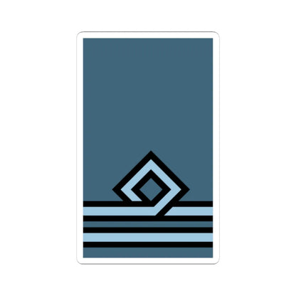 Hellenic Air Force OF 1A (Cyprus) (Military Rank) STICKER Vinyl Kiss-Cut Decal 3 Inch White - The Sticker Space