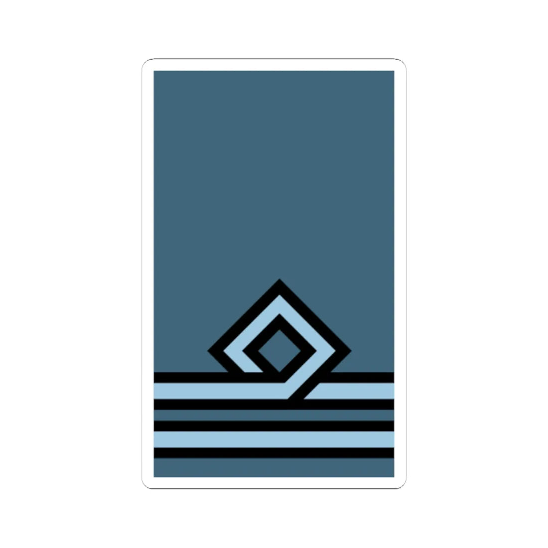 Hellenic Air Force OF 1A (Cyprus) (Military Rank) STICKER Vinyl Kiss-Cut Decal 4 Inch White - The Sticker Space