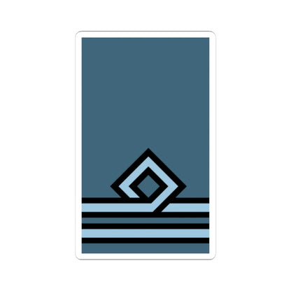 Hellenic Air Force OF 1A (Cyprus) (Military Rank) STICKER Vinyl Kiss-Cut Decal 4 Inch White - The Sticker Space
