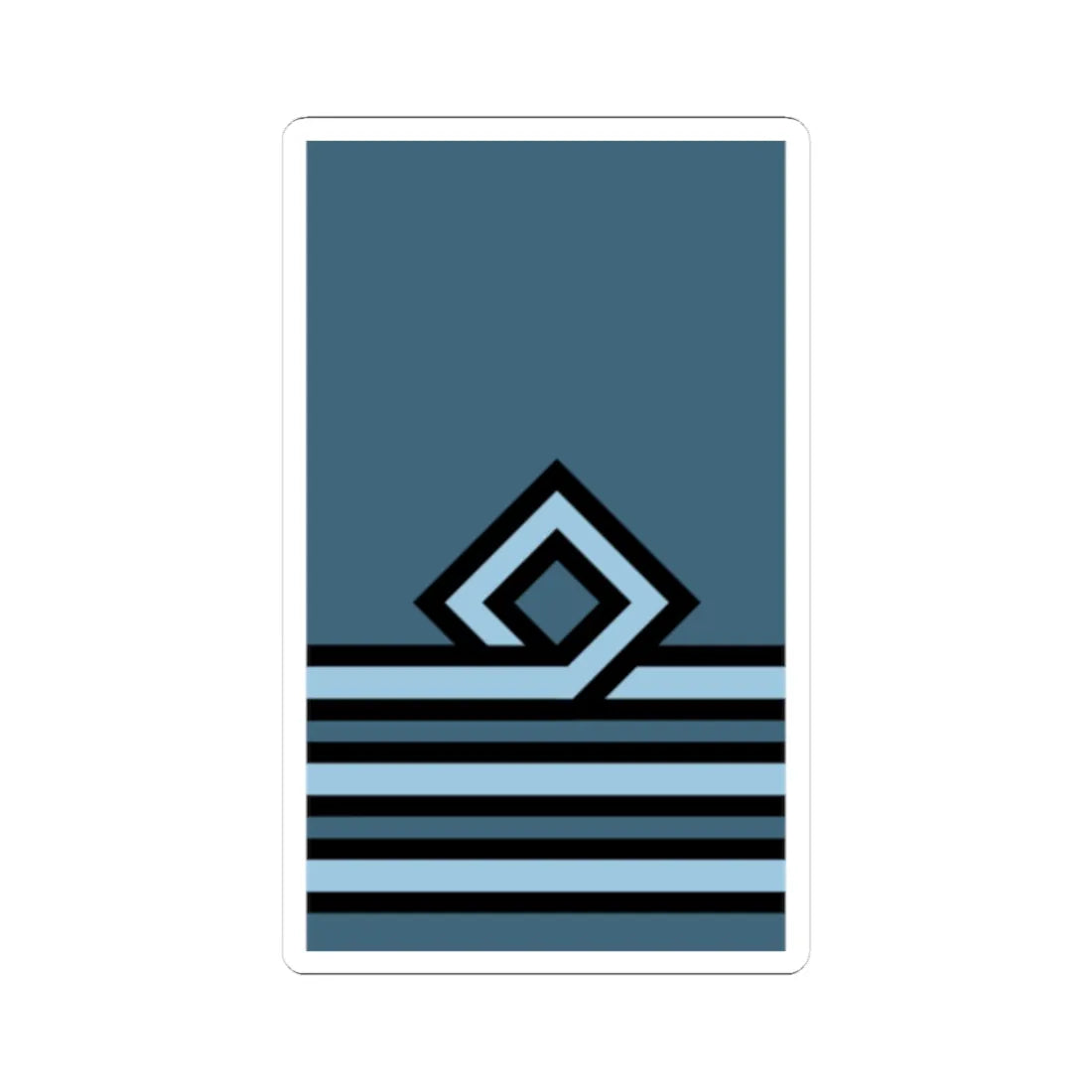 Hellenic Air Force OF 3 (Cyprus) (Military Rank) STICKER Vinyl Kiss-Cut Decal 2 Inch White - The Sticker Space