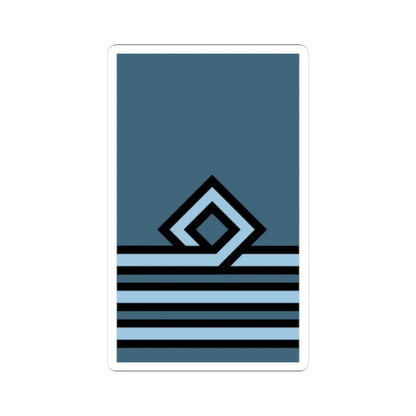 Hellenic Air Force OF 3 (Cyprus) (Military Rank) STICKER Vinyl Kiss-Cut Decal 2 Inch White - The Sticker Space