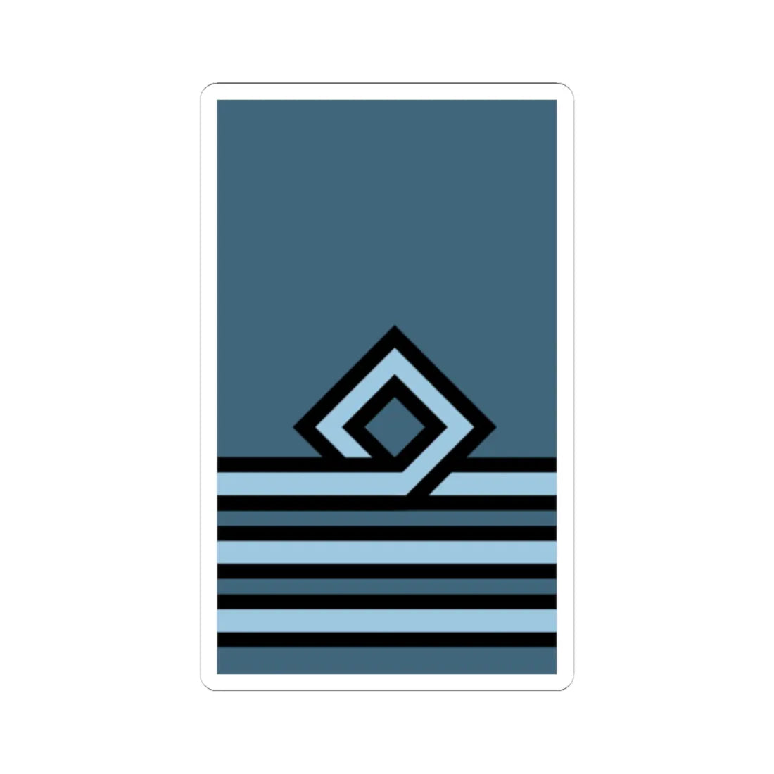 Hellenic Air Force OF 3 (Cyprus) (Military Rank) STICKER Vinyl Kiss-Cut Decal 3 Inch White - The Sticker Space