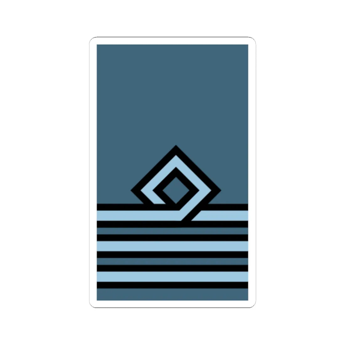 Hellenic Air Force OF 3 (Cyprus) (Military Rank) STICKER Vinyl Kiss-Cut Decal 4 Inch White - The Sticker Space