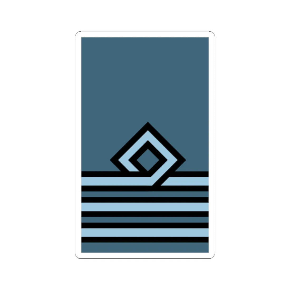 Hellenic Air Force OF 3 (Cyprus) (Military Rank) STICKER Vinyl Kiss-Cut Decal 6 Inch White - The Sticker Space