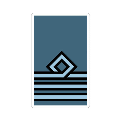 Hellenic Air Force OF 3 (Cyprus) (Military Rank) STICKER Vinyl Kiss-Cut Decal 6 Inch White - The Sticker Space