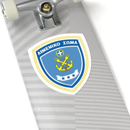 Hellenic Coast Guard Logo (Greece) (Coat of Arms) STICKER Vinyl Kiss-Cut Decal - The Sticker Space