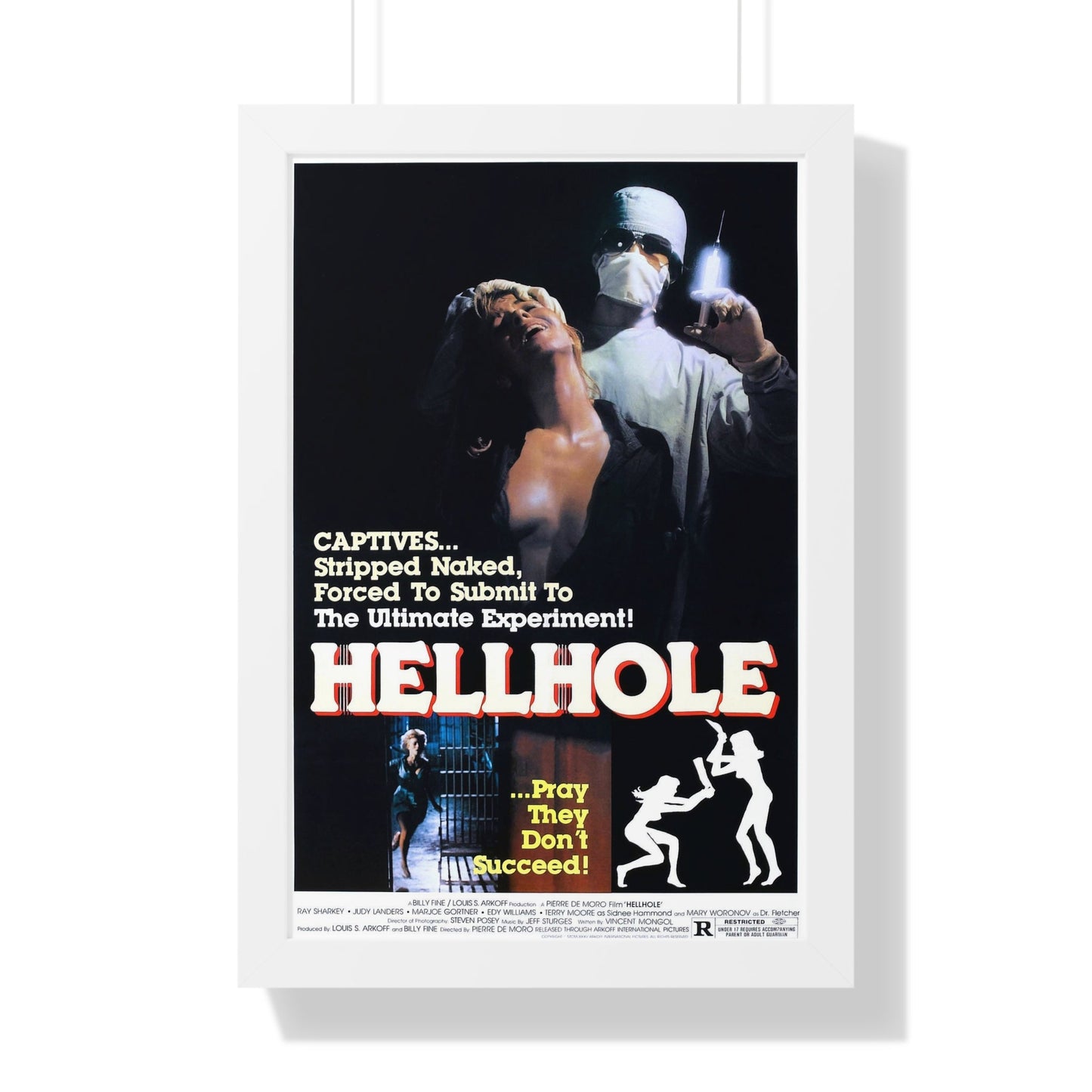 HELLHOLE 1985 - Framed Movie Poster-16″ x 24″-The Sticker Space