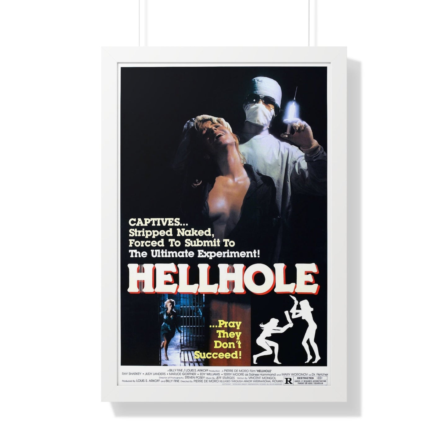 HELLHOLE 1985 - Framed Movie Poster-20" x 30"-The Sticker Space