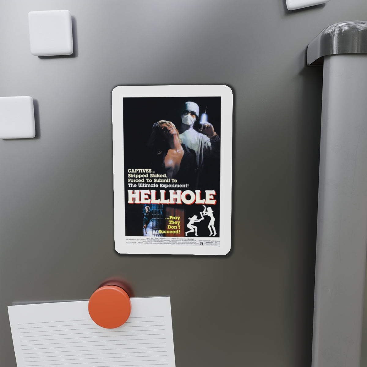 HELLHOLE 1985 Movie Poster - Die-Cut Magnet-The Sticker Space