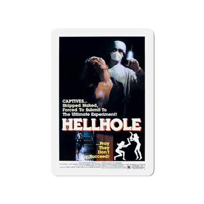 HELLHOLE 1985 Movie Poster - Die-Cut Magnet-4" x 4"-The Sticker Space