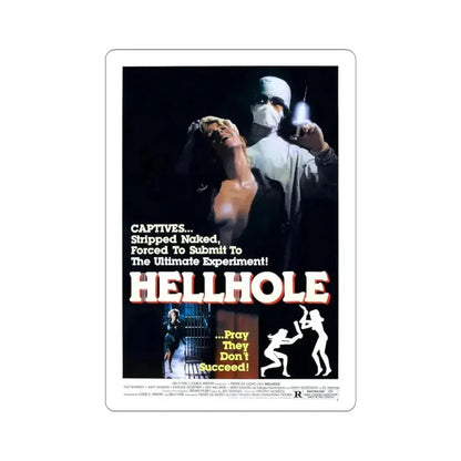 HELLHOLE 1985 Movie Poster - STICKER Vinyl Kiss-Cut Decal 4 Inch White - The Sticker Space