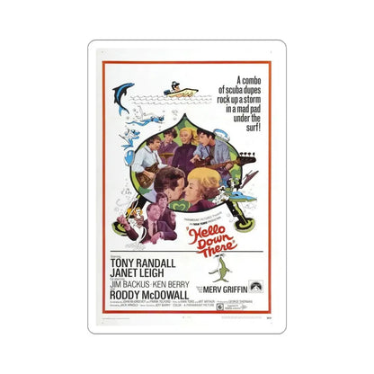 Hello Down There 1969 Movie Poster STICKER Vinyl Die-Cut Decal 5 Inch - The Sticker Space