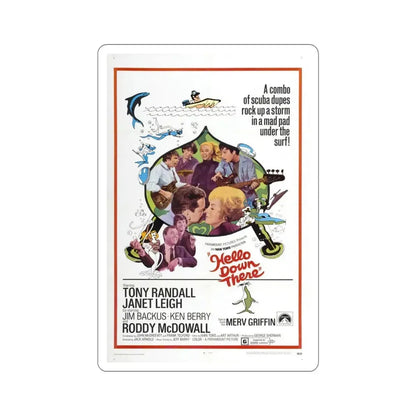 Hello Down There 1969 Movie Poster STICKER Vinyl Die-Cut Decal 6 Inch - The Sticker Space