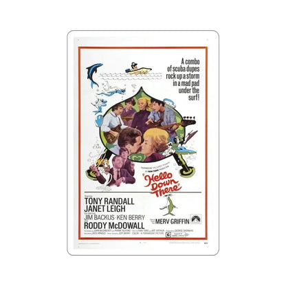 Hello Down There 1969 Movie Poster STICKER Vinyl Die-Cut Decal - The Sticker Space