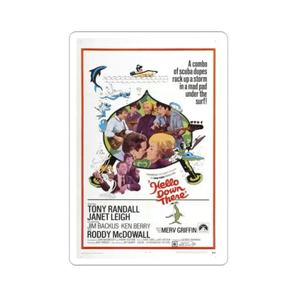 Hello Down There 1969 Movie Poster STICKER Vinyl Die-Cut Decal - The Sticker Space