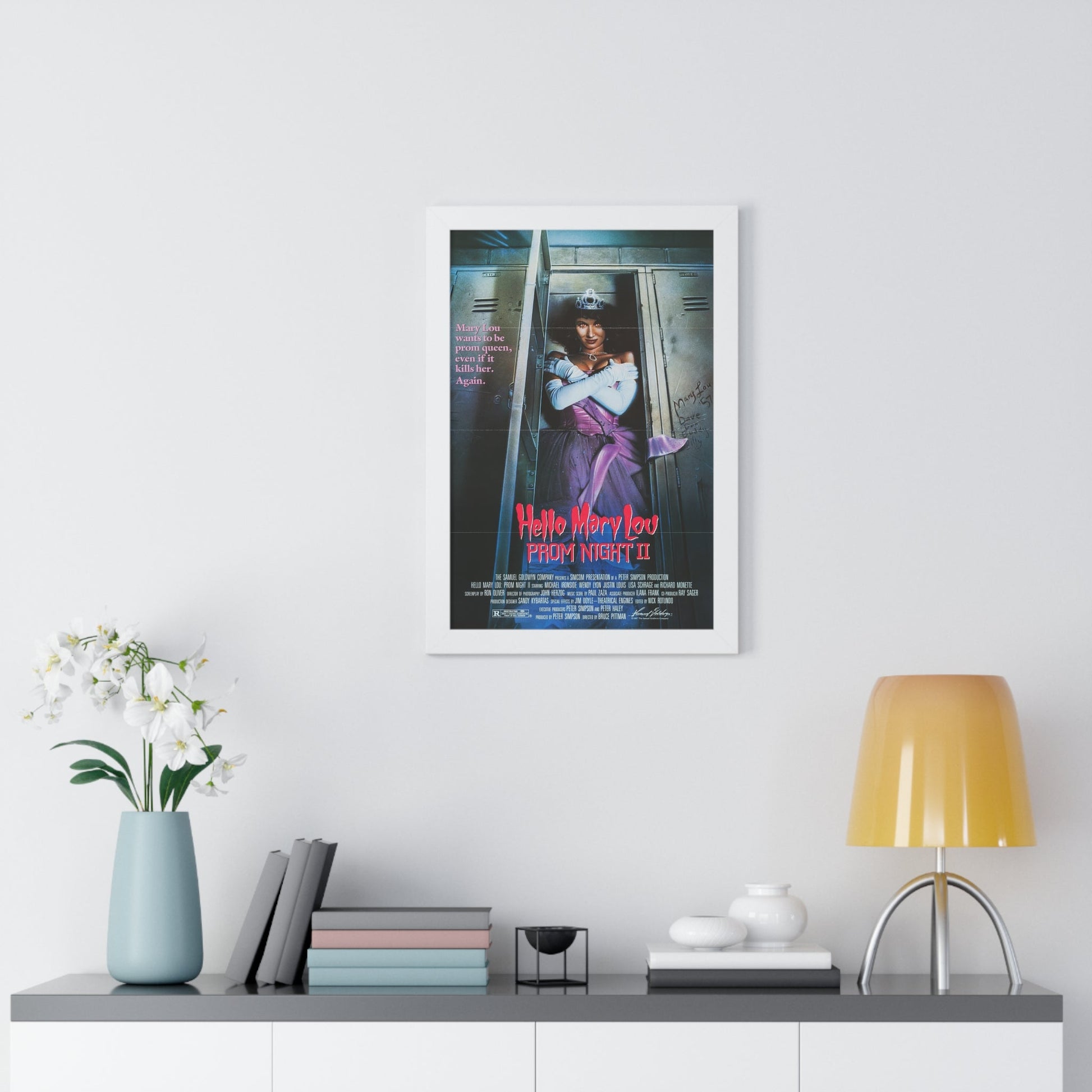 HELLO MARY LOU PROM NIGHT II 1987 - Framed Movie Poster-The Sticker Space