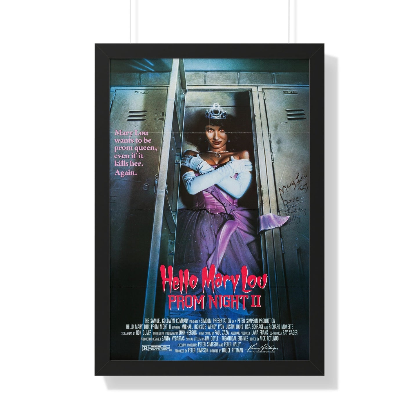 HELLO MARY LOU PROM NIGHT II 1987 - Framed Movie Poster-20" x 30"-The Sticker Space