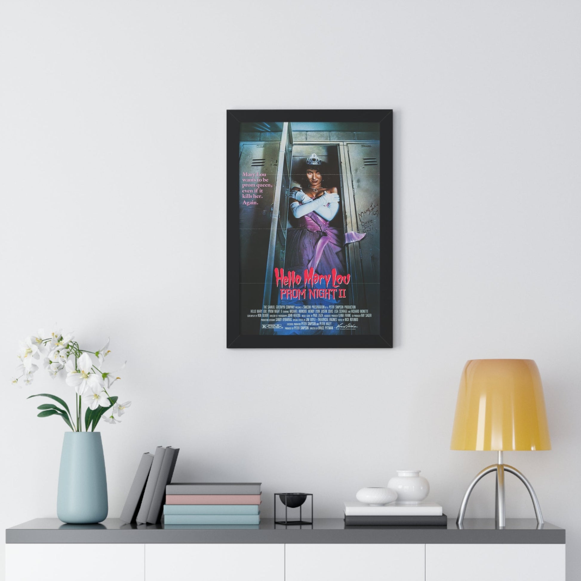 HELLO MARY LOU PROM NIGHT II 1987 - Framed Movie Poster-The Sticker Space