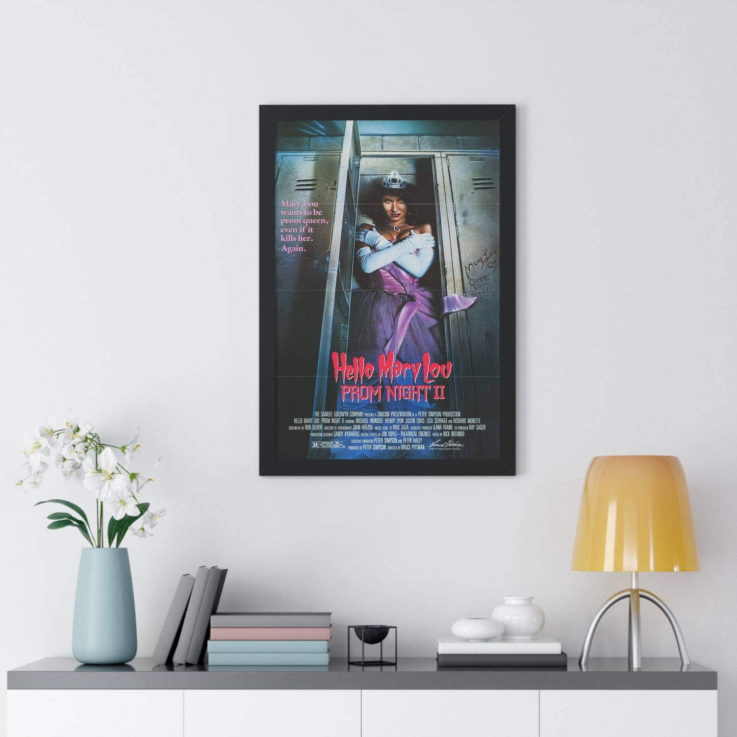 HELLO MARY LOU PROM NIGHT II 1987 - Framed Movie Poster-The Sticker Space