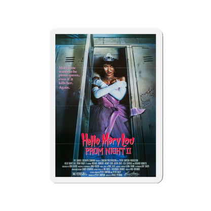 HELLO MARY LOU PROM NIGHT II 1987 Movie Poster - Die-Cut Magnet-2" x 2"-The Sticker Space