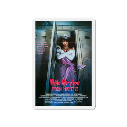 HELLO MARY LOU PROM NIGHT II 1987 Movie Poster - Refrigerator Magnet 4 Inch - The Sticker Space