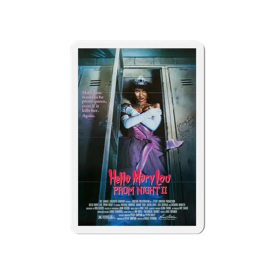 HELLO MARY LOU PROM NIGHT II 1987 Movie Poster - Refrigerator Magnet 6 Inch - The Sticker Space