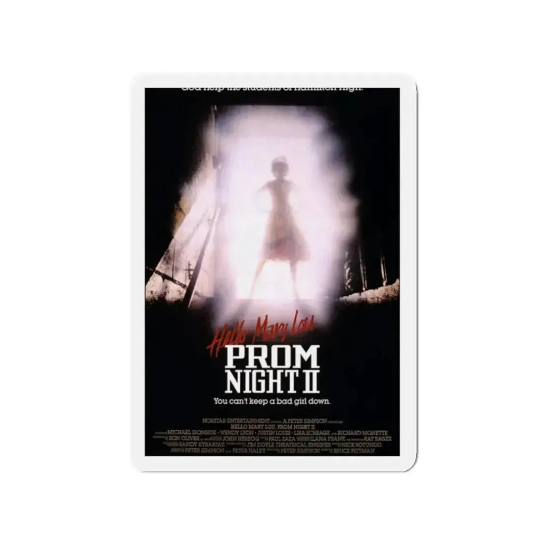 HELLO MARY LOU PROM NIGHT II (2) 1987 Movie Poster - Refrigerator Magnet 2 Inch - The Sticker Space