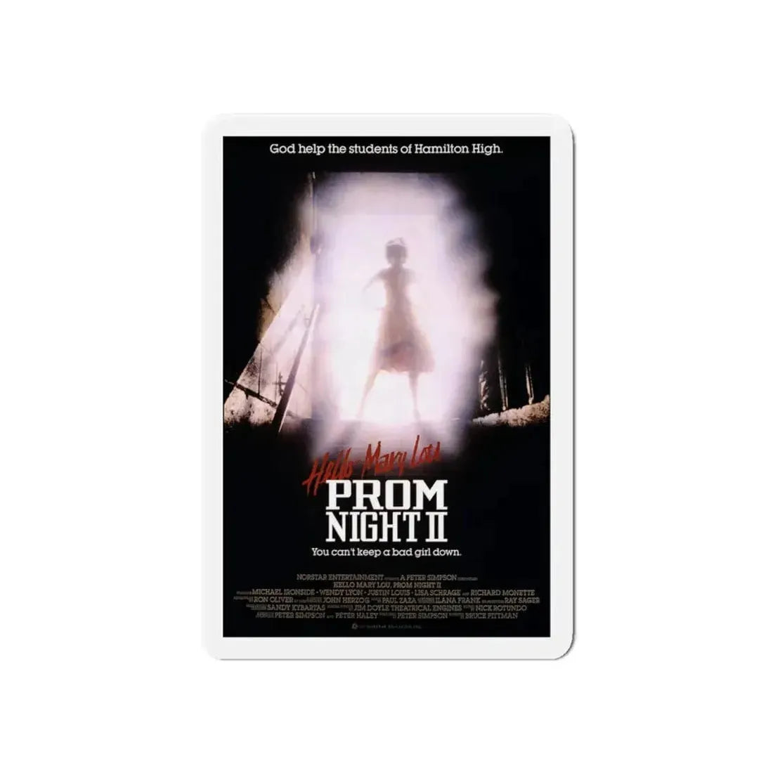 HELLO MARY LOU PROM NIGHT II (2) 1987 Movie Poster - Refrigerator Magnet 6 Inch - The Sticker Space