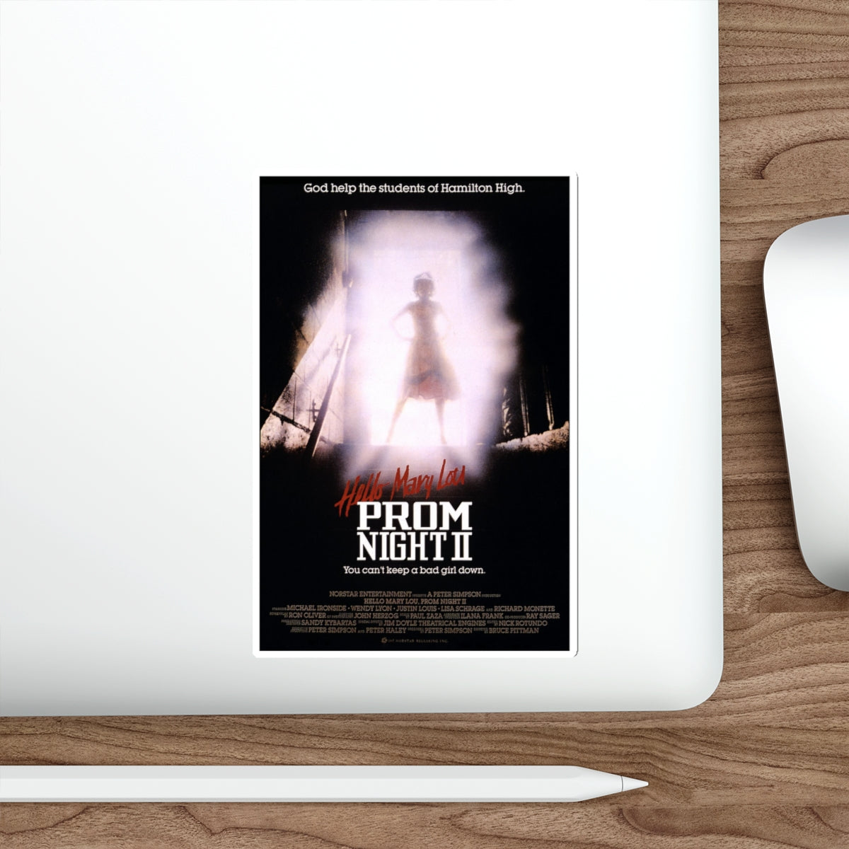 HELLO MARY LOU PROM NIGHT II (2) 1987 Movie Poster STICKER Vinyl Die-Cut Decal-The Sticker Space