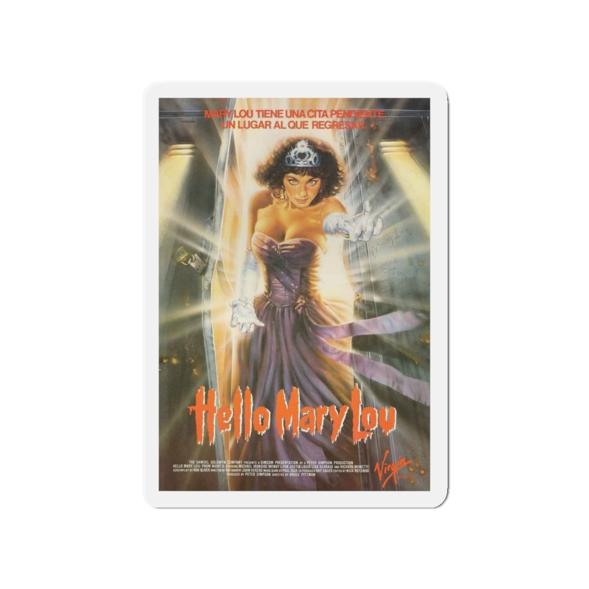 HELLO MARY LOU PROM NIGHT II (3) 1987 Movie Poster - Die-Cut Magnet-4" x 4"-The Sticker Space