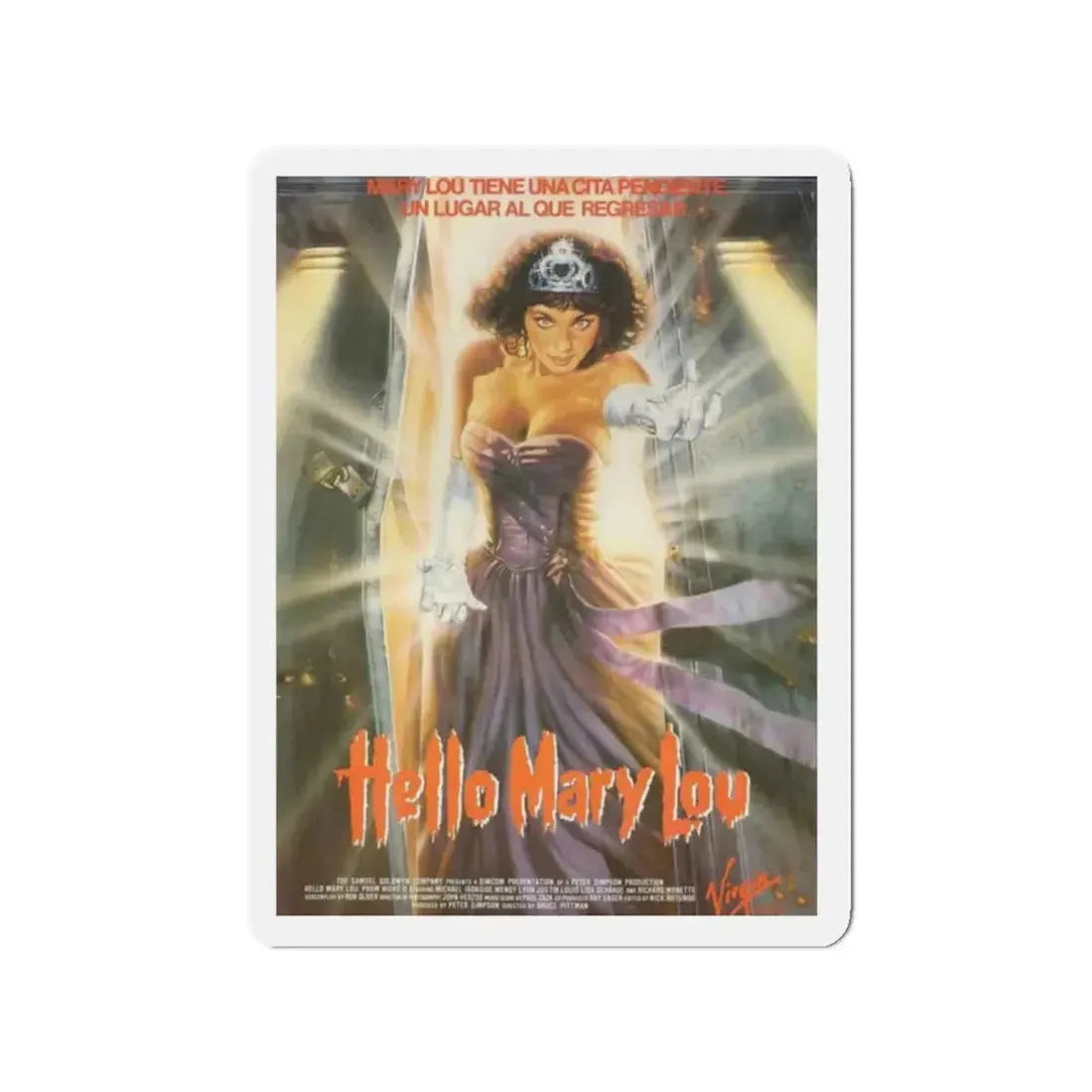 HELLO MARY LOU PROM NIGHT II (3) 1987 Movie Poster - Refrigerator Magnet 2 Inch - The Sticker Space