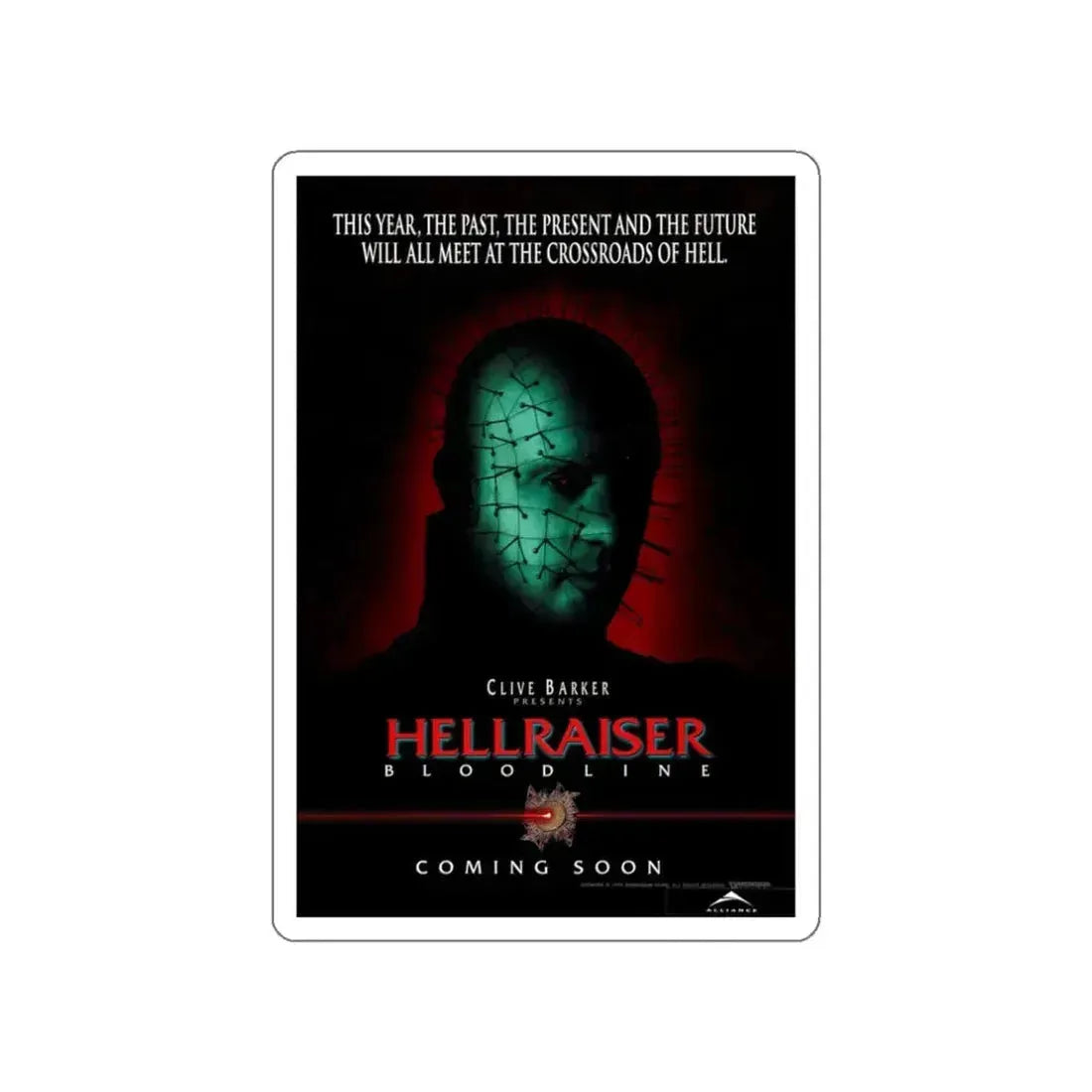 HELLRAISER 4 BLOODLINE 1996 Movie Poster STICKER Vinyl Die-Cut Decal 3 Inch - The Sticker Space