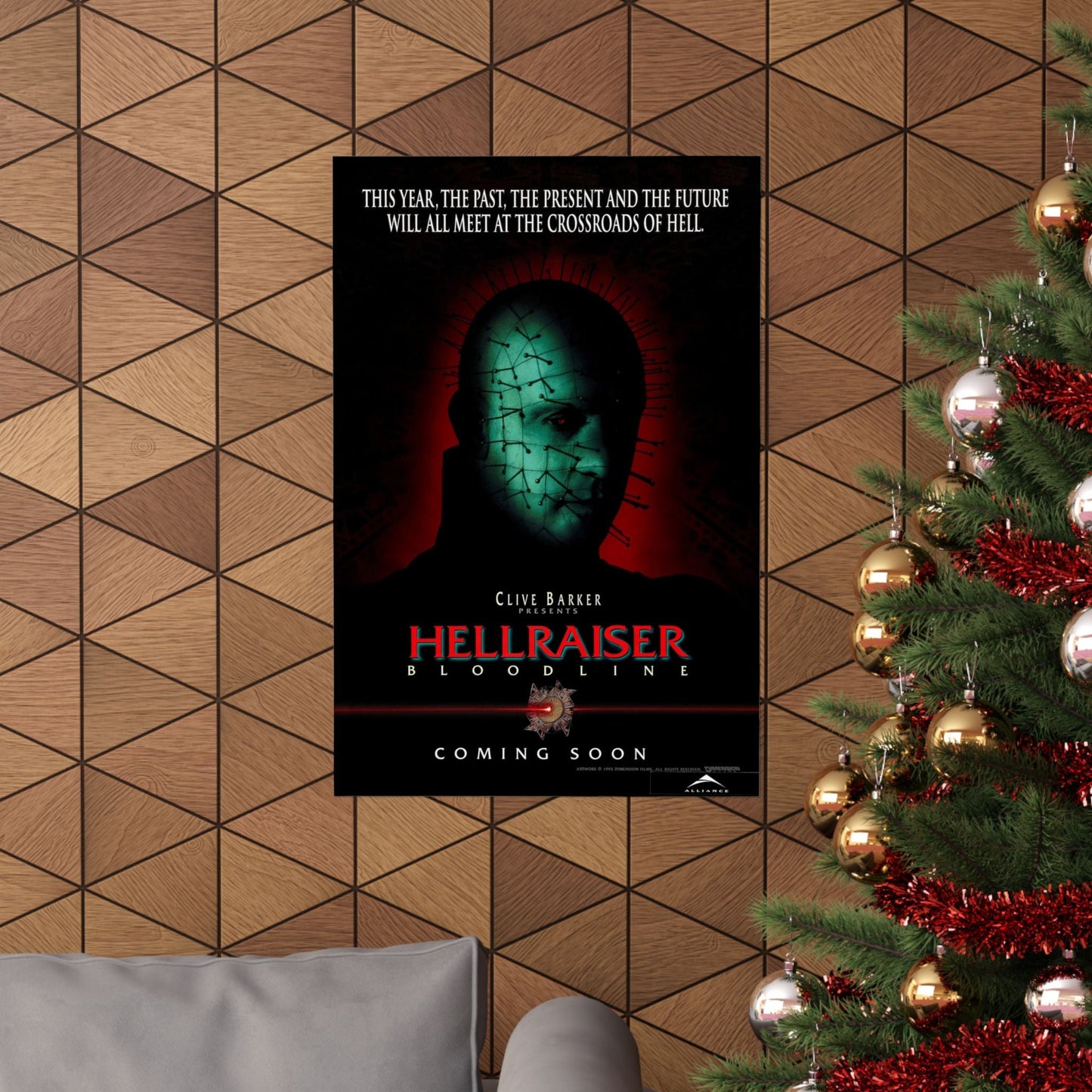 HELLRAISER 4 BLOODLINE 1996 - Paper Movie Poster-The Sticker Space