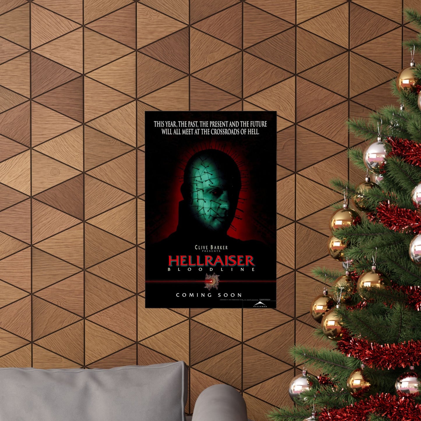 HELLRAISER 4 BLOODLINE 1996 - Paper Movie Poster-The Sticker Space