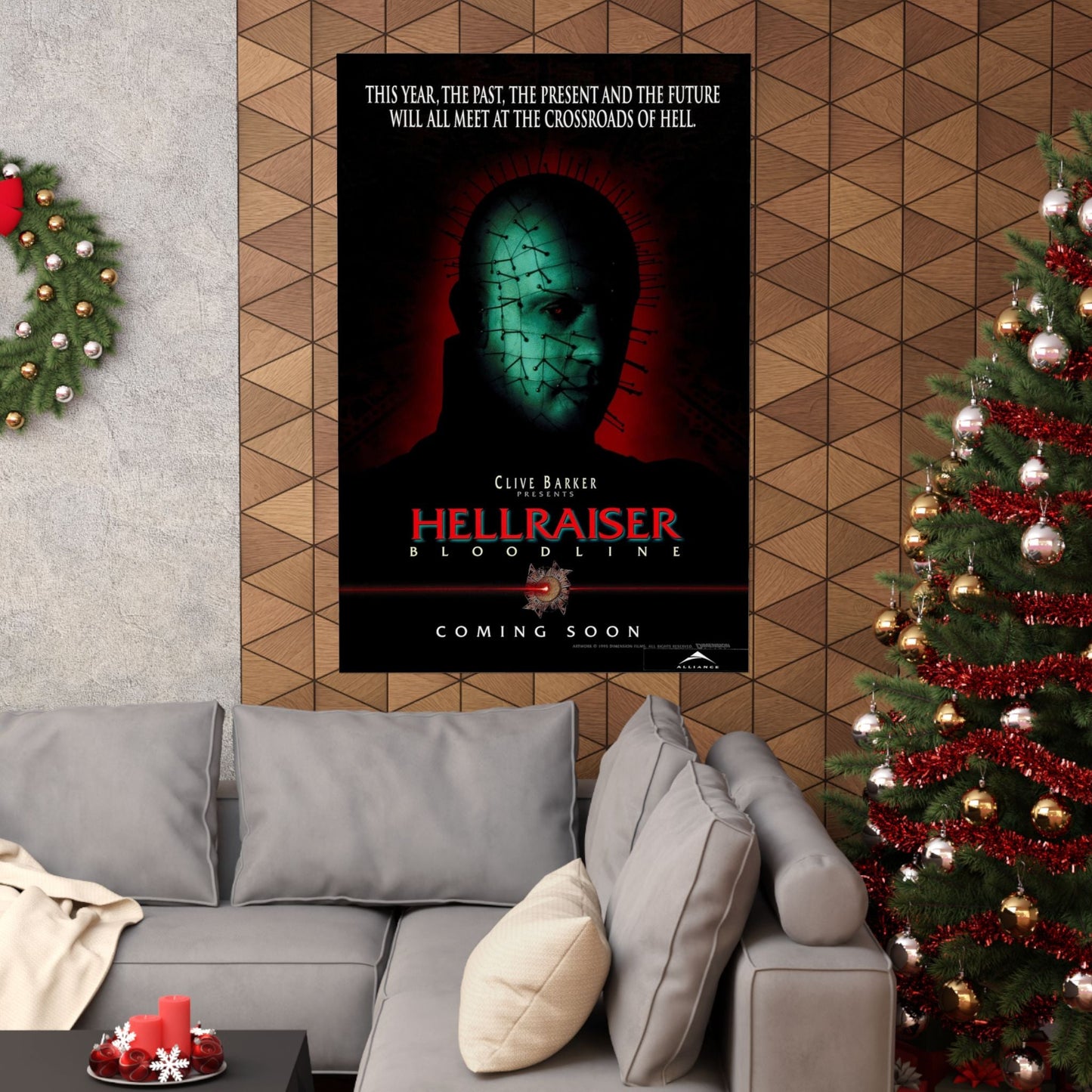 HELLRAISER 4 BLOODLINE 1996 - Paper Movie Poster-The Sticker Space