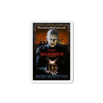 Hellraiser III Hell on Earth 1992 Movie Poster Die-Cut Magnet-4" x 4"-The Sticker Space