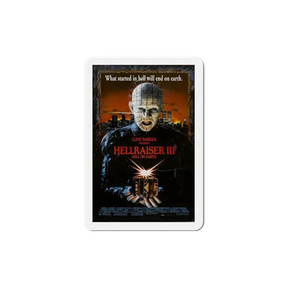 Hellraiser III Hell on Earth 1992 Movie Poster Refrigerator Magnet 5 Inch - The Sticker Space