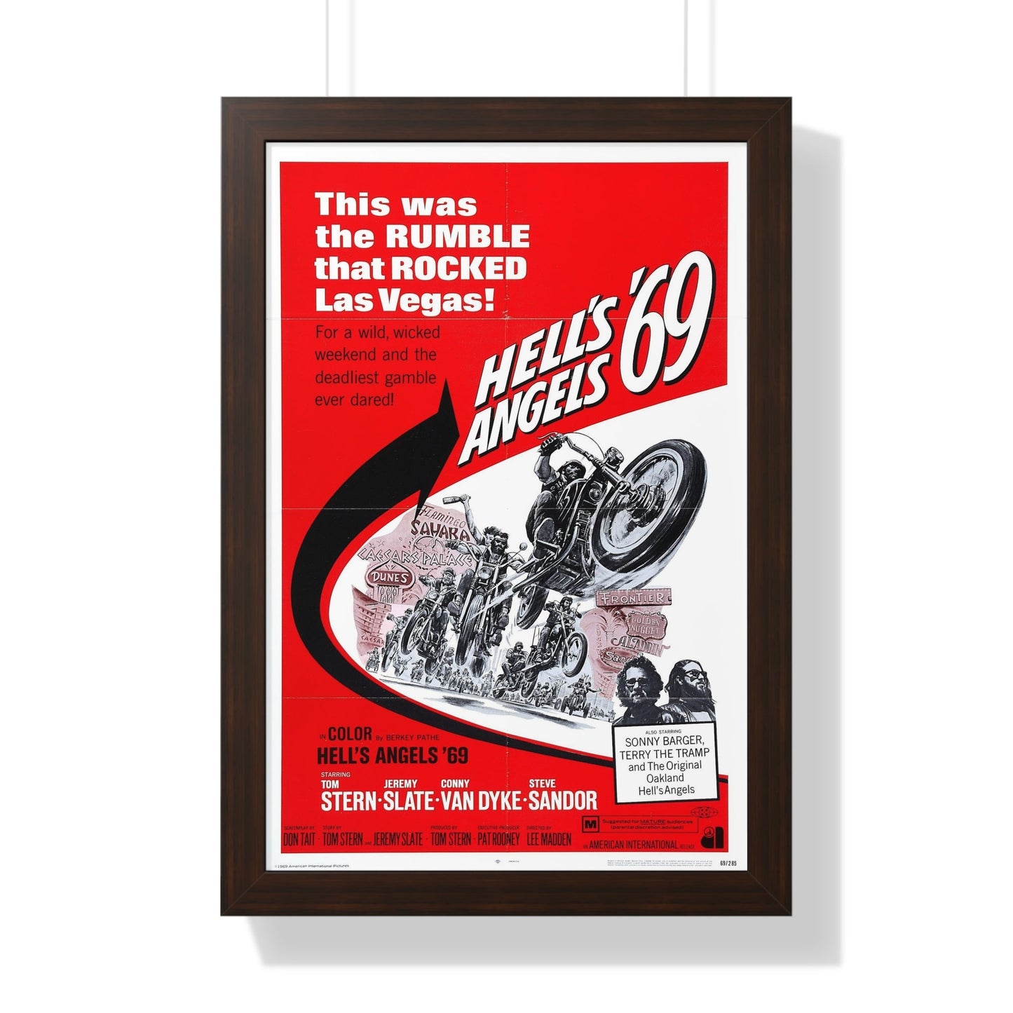 HELL'S ANGELS '69 1969 - Framed Movie Poster-16″ x 24″-The Sticker Space