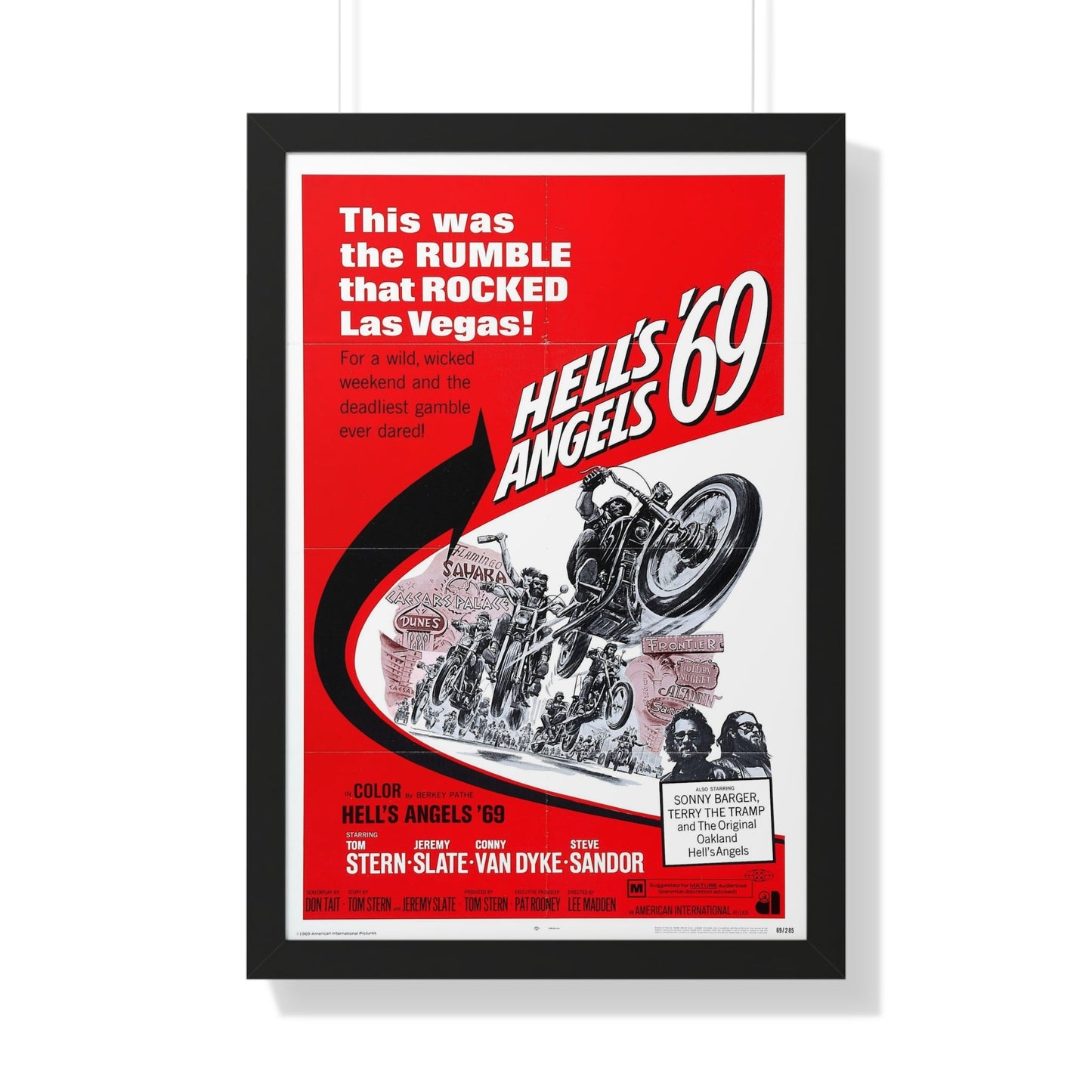 HELL'S ANGELS '69 1969 - Framed Movie Poster-20" x 30"-The Sticker Space