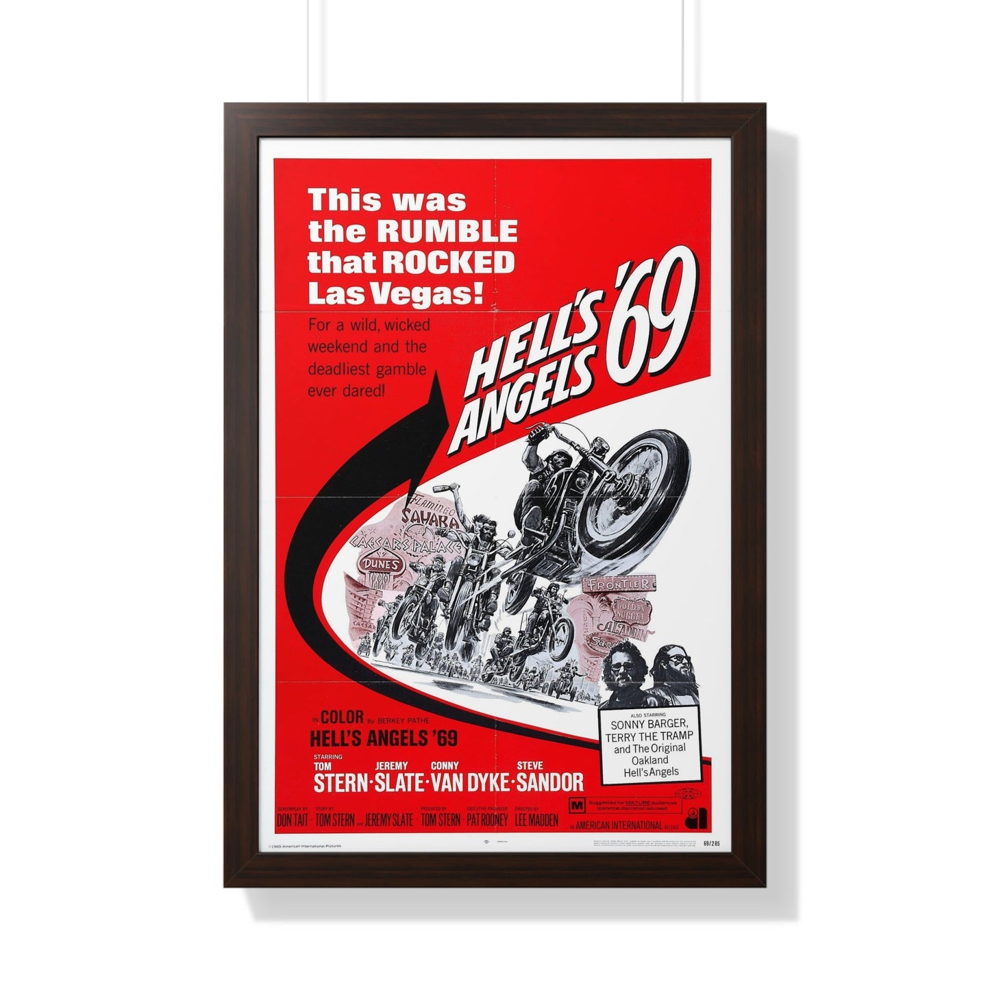 HELL'S ANGELS '69 1969 - Framed Movie Poster-20" x 30"-The Sticker Space